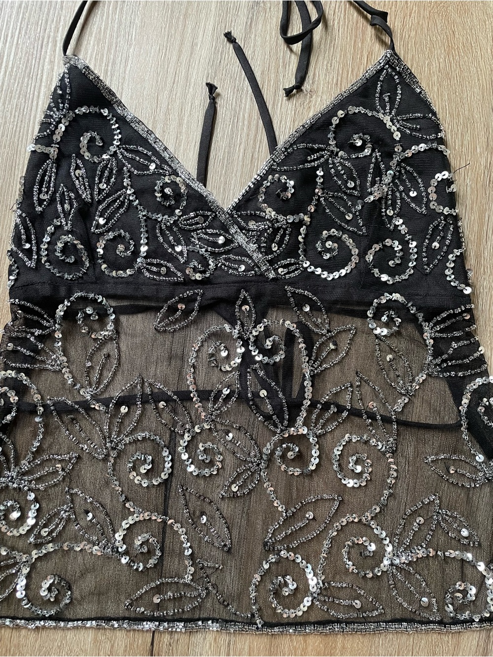 Vintage Charlotte Russe beaded top - Picture 4 of 5